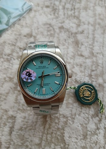 Rolex Erkek Turkuaz Klasik Saat
