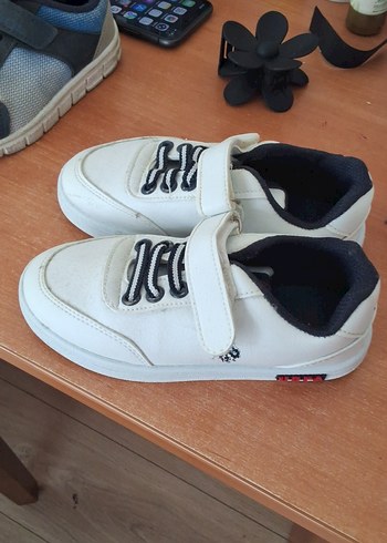 Gri Beyaz Erkek Çocuk Spor Ayakkabı - Görsel 2