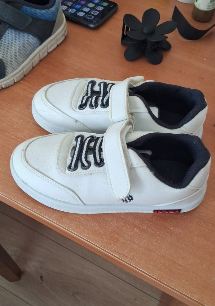 Gri Beyaz Erkek Çocuk Spor Ayakkabı - Görsel 2