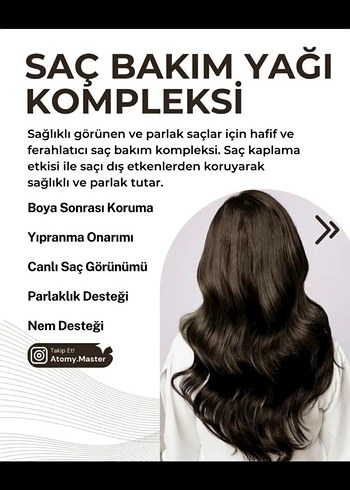 Atomy Saç Bakım Yağı 100 ml - Görsel 2