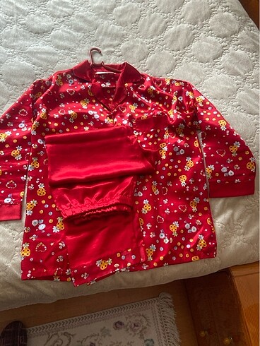 s Beden çeşitli Renk Saten pijama takım