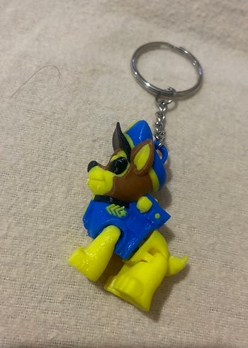 Renkli Sarı Punk Anahtarlık 3D - Görsel 2