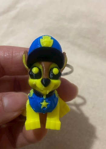 Renkli Sarı Punk Anahtarlık 3D - Görsel 3