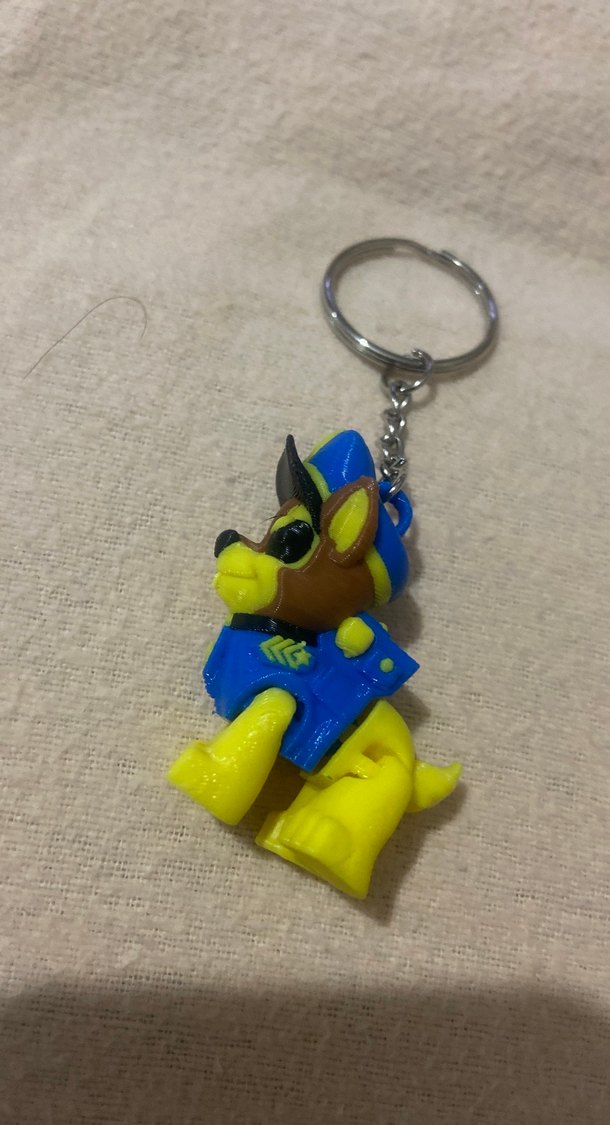 Renkli Sarı Punk Anahtarlık 3D - Görsel 2