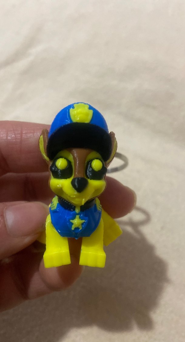 Renkli Sarı Punk Anahtarlık 3D - Görsel 3