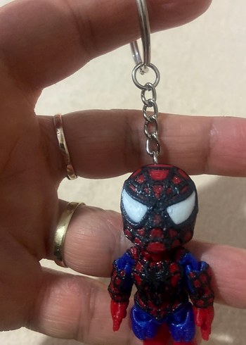 Renkli Boncuklu Spider-Man Anahtarlık 3D - Görsel 2