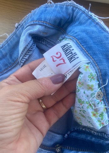 27 Beden mavi Renk Kadın Mavi Denim Mini Şort