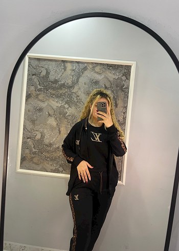 Louis Vuitton Siyah Kapüşonlu Kadın Eşofman