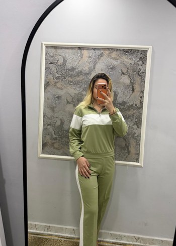 Kadın Haki Oversize Spor Takım - Görsel 6