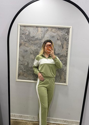 Kadın Haki Oversize Spor Takım - Görsel 3