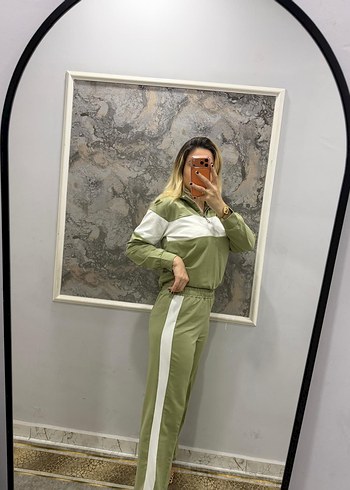 Kadın Haki Oversize Spor Takım - Görsel 7