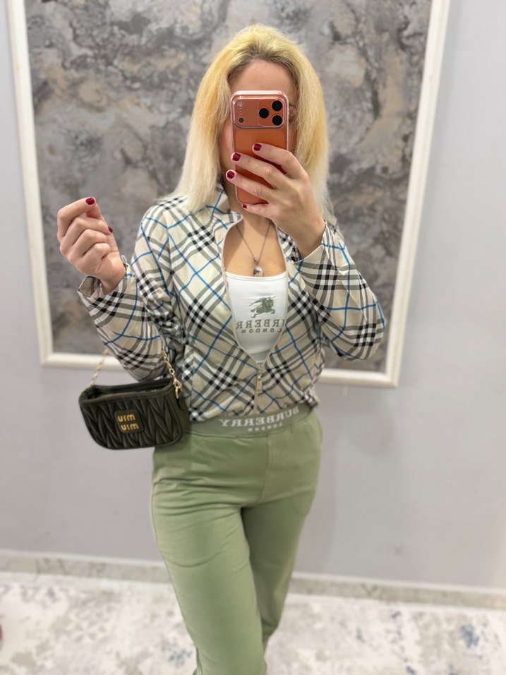 Yeşil Mini Bağlamalı Uzun Kollu Streetwear Takım - Görsel 4