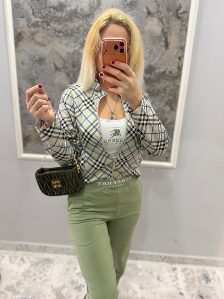 Yeşil Mini Bağlamalı Uzun Kollu Streetwear Takım - Görsel 5