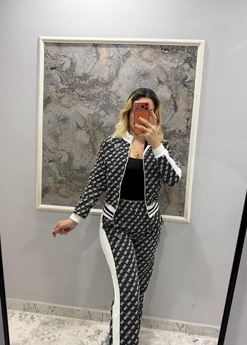 Kadın Yılan Desenli Rahat Eşofman Takımı - Görsel 3