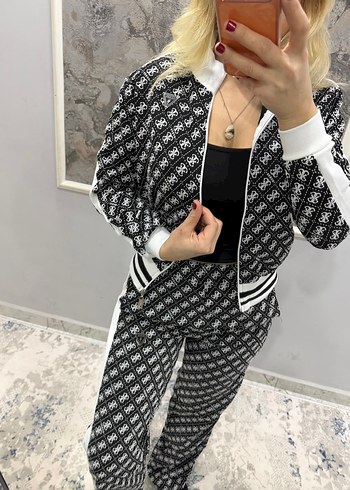 Kadın Yılan Desenli Rahat Eşofman Takımı - Görsel 8