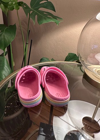 21 Beden Kız Çocuk Pembe Crocs Terlik