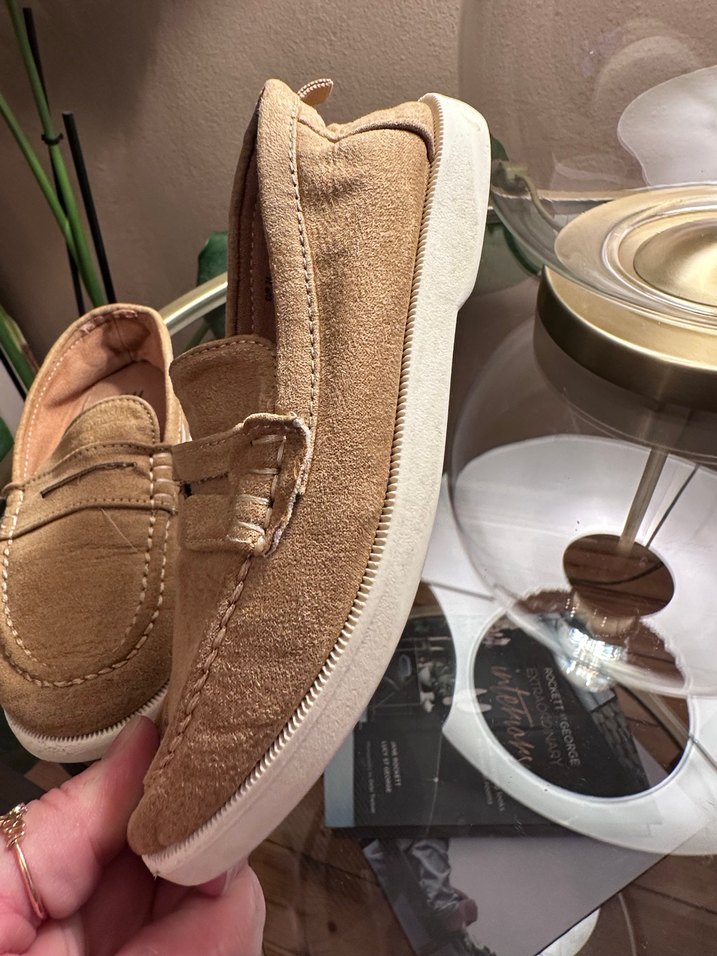 Bej Süet Tokalı Erkek Çocuk Loafer - Görsel 4