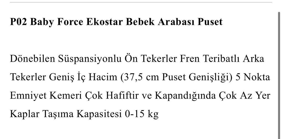 Baby Force Siyah Baston Bebek Arabası - Görsel 3