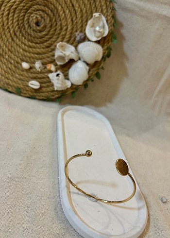 Accessorize Düğmeli Minimalist Altın Bileklik