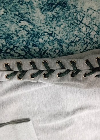 s Beden gri Renk Gri Nakışlı Kadın Sweatshirt
