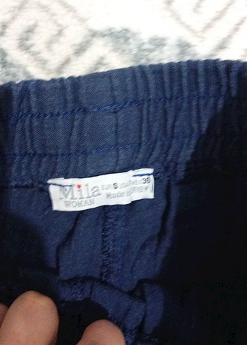 Trendyol & Milla Lacivert Yumuşak Dokulu Kadın Kumaş Pantolon