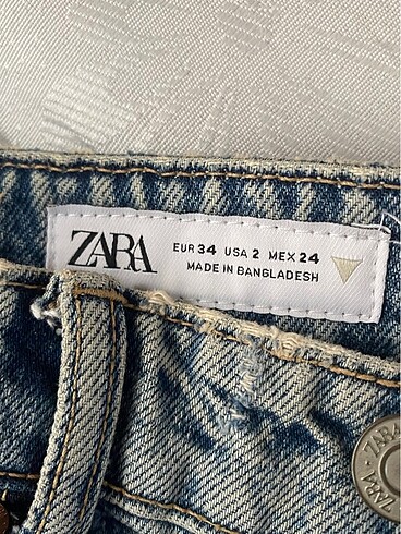Zara Zara mavi kot şort