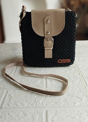 Örme minibag telefon çantası