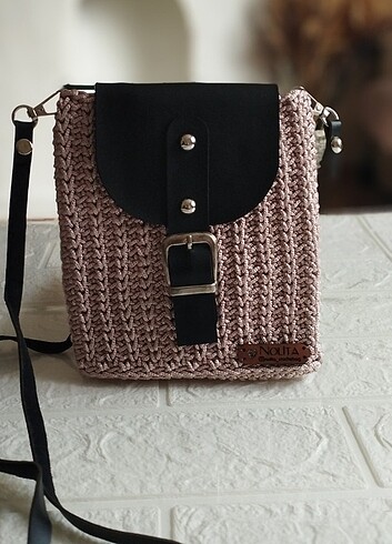 Örme minibag telefon çantası