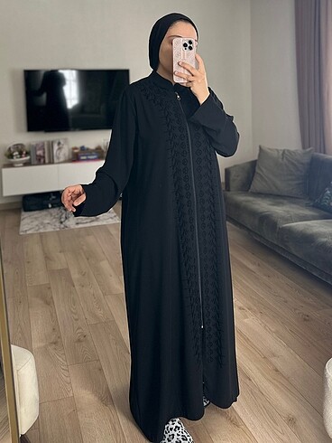 MEDİNE İPEĞİ SİYAH FERACE