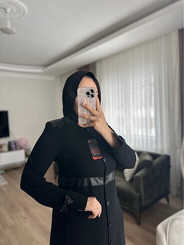 MEDİNE İPEĞİ SİYAH FERACE