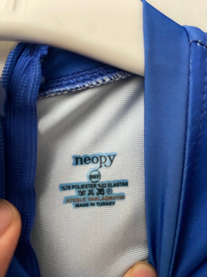 Erkek Çocuk Renkli Baskılı Mavi Mayo Takımı - Görsel 5