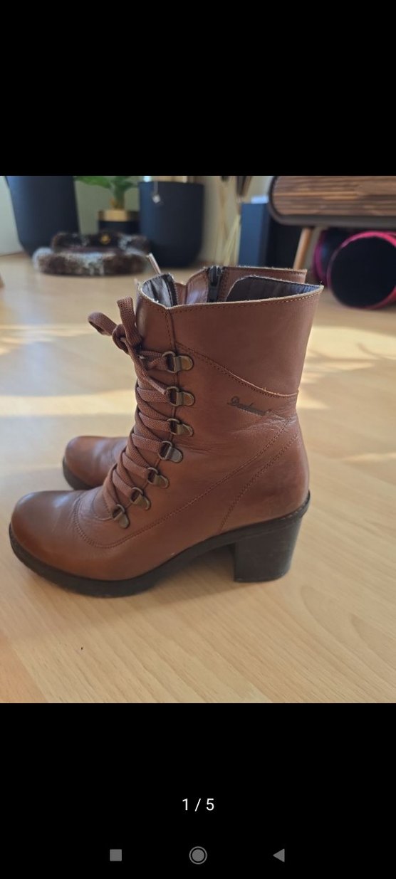 Kahverengi Deri Biker Kadın Botu darkwood marka - Görsel 5