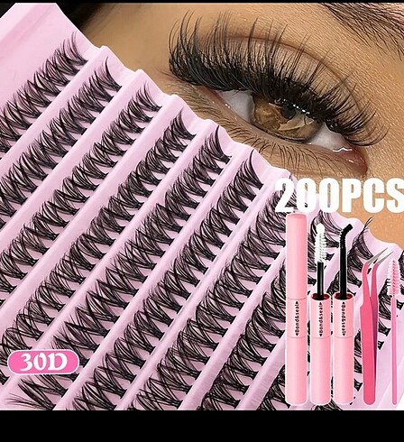 200 adet set takma kiprik