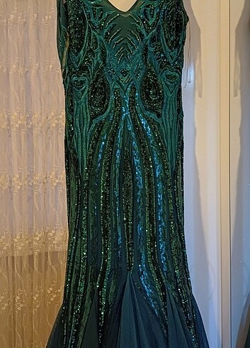 Balık model abiye elbise 