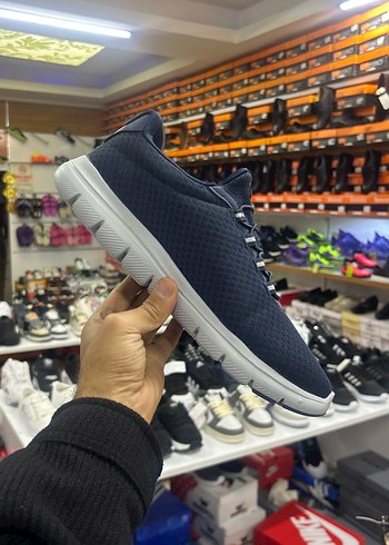 44 Beden Erkek Lacivert Elastik akıllı Bağcıklı Spor Ayakkabı