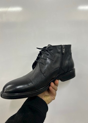 Erkek Siyah Deri Ofis Botu - Görsel 2
