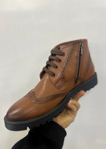 Klasik Kahverengi Deri Erkek Bot - Görsel 2