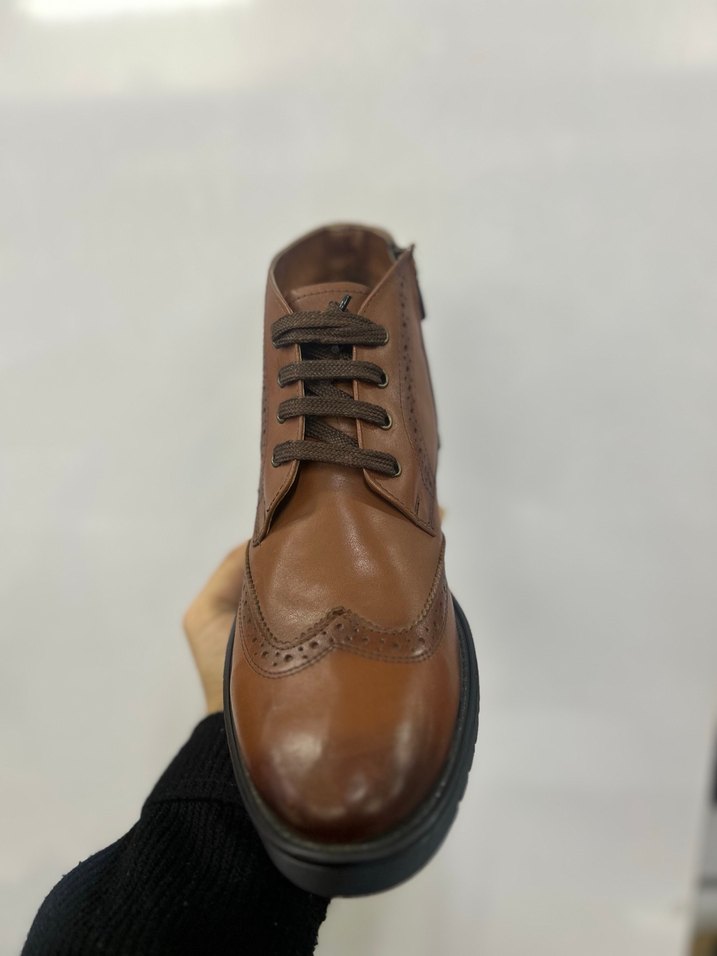 Klasik Kahverengi Deri Erkek Bot - Görsel 3