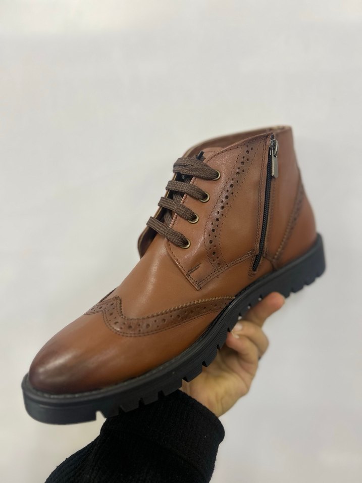 Klasik Kahverengi Deri Erkek Bot - Görsel 2