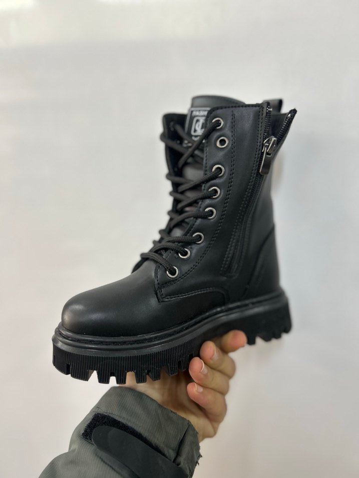 LadyClassy Siyah Rugan Topuklu Goth Bot - Görsel 2