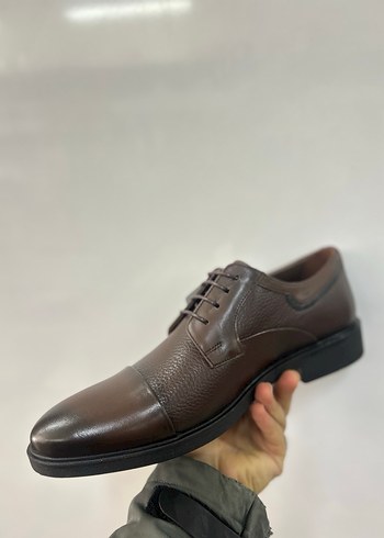 Kahverengi Erkek Deri Klasik Bağcıklı Ayakkabı - Görsel 2