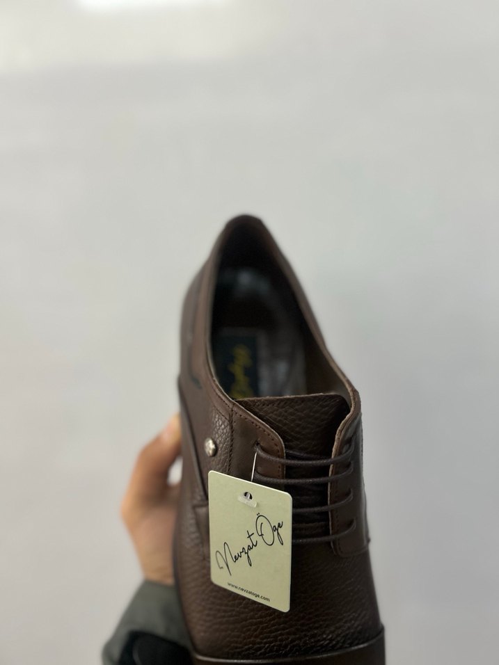 Kahverengi Erkek Deri Klasik Bağcıklı Ayakkabı - Görsel 3