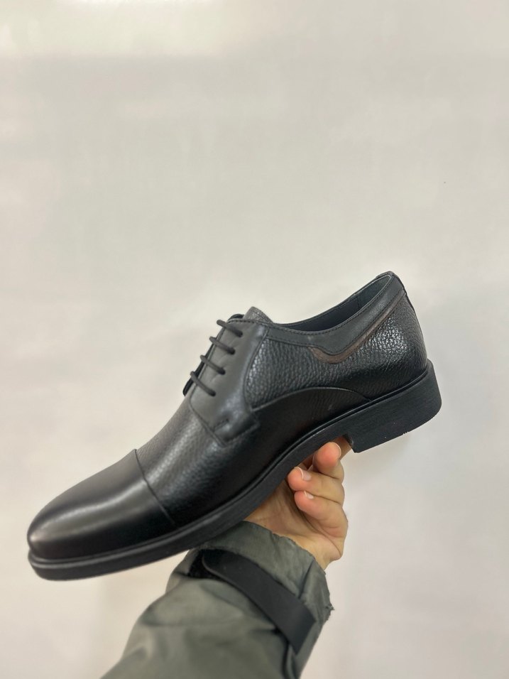 Siyah Bağcıklı Erkek Klasik İş Ayakkabısı - Görsel 2