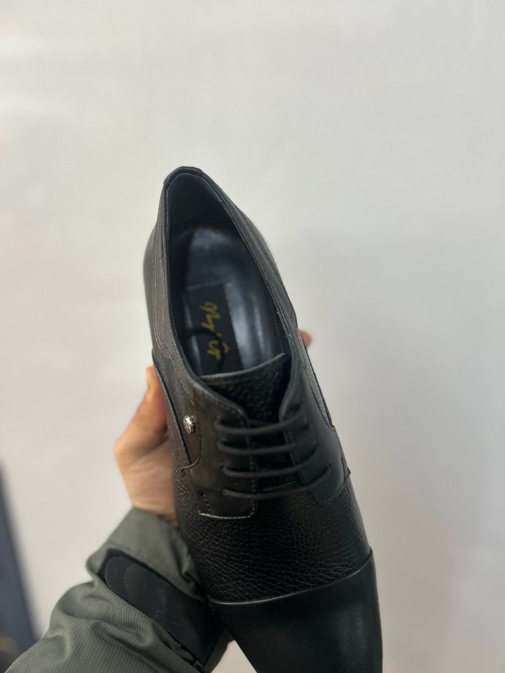 Siyah Bağcıklı Erkek Klasik İş Ayakkabısı - Görsel 3