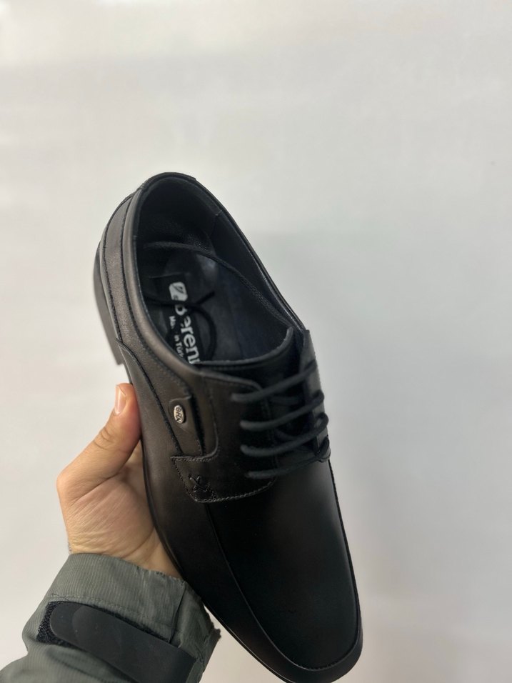 Erkek Siyah Klasik Düğmeli Ofis Ayakkabısı - Görsel 4