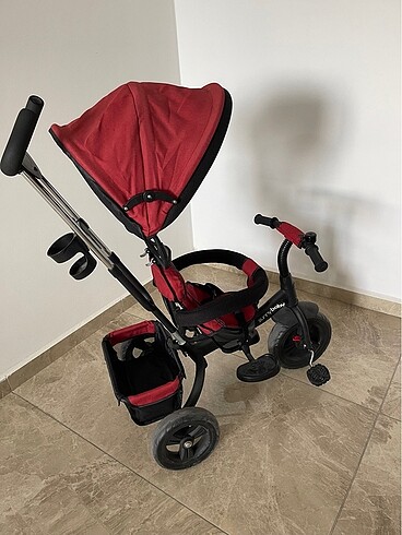 Beden kırmızı Renk Sunny Baby Ebeveyn Kontrollü Bisiklet