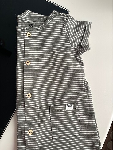 3 Ay Beden haki Renk H&M Bebek Tulum