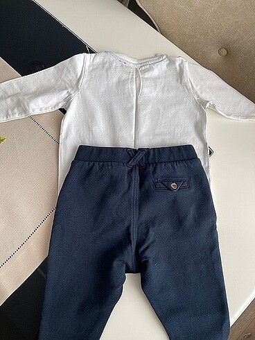 6 Ay Beden lacivert Renk H&M Erkek Bebek Takım