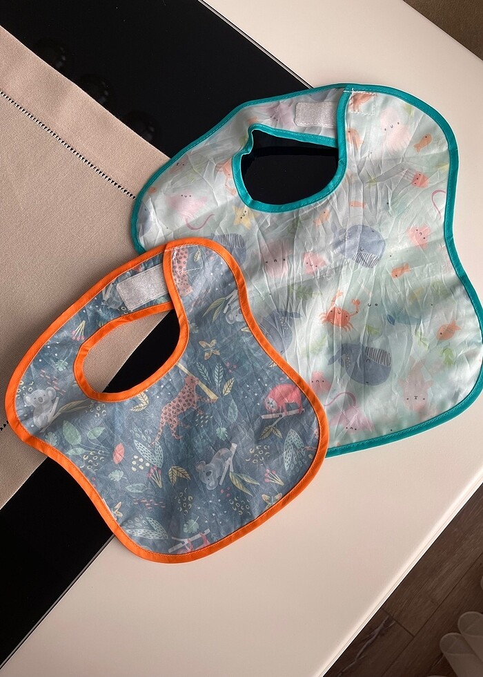 Bumkins Erkek Bebek Önlük 2 li - Görsel 2