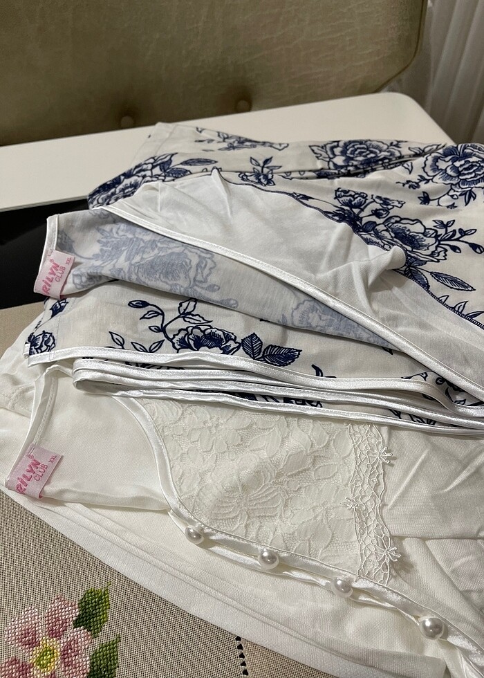 Lohusa Gecelik Sabahlık Takım - Görsel 3